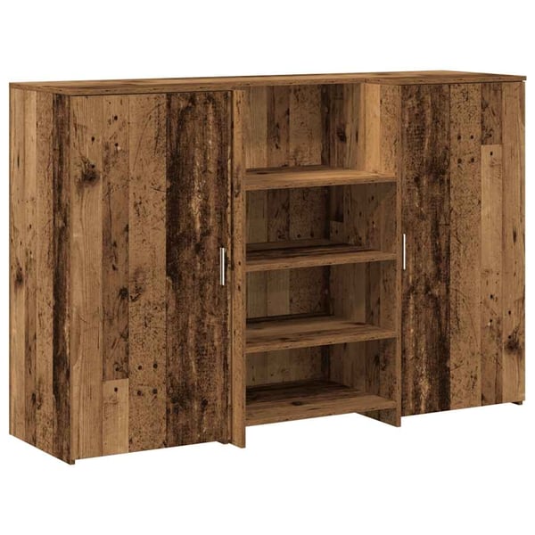 vidaXL receptionsskranke 155x50x103,5 cm konstrueret træ antikt træ