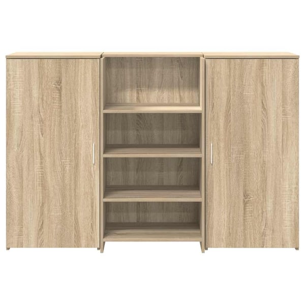 vidaXL receptionsskranke 155x50x103,5 cm konstrueret træ sonoma-eg