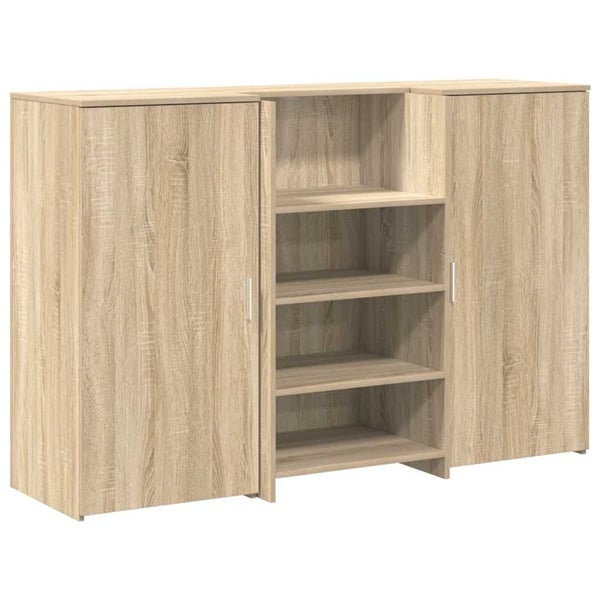 vidaXL receptionsskranke 155x50x103,5 cm konstrueret træ sonoma-eg