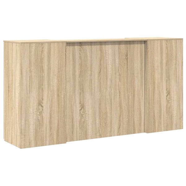vidaXL receptionsskranke 200x50x103,5 cm konstrueret træ sonoma-eg