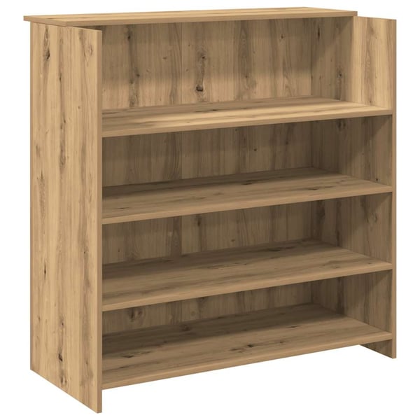 vidaXL Resepsjonspult artisan eik 100x50x103,5 cm konstruert tre
