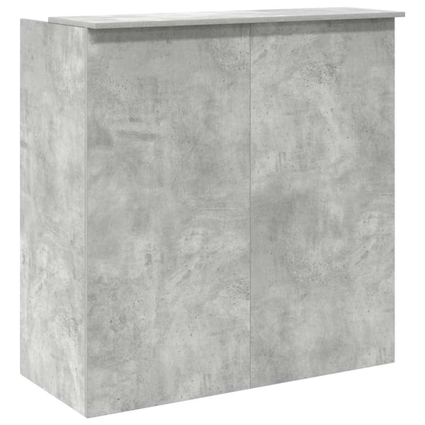 vidaXL Resepsjonspult betonggrå 100x50x103,5 cm konstruert tre
