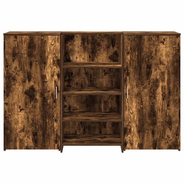vidaXL receptionsskranke 155x50x103,5 cm røget egetræsfarve