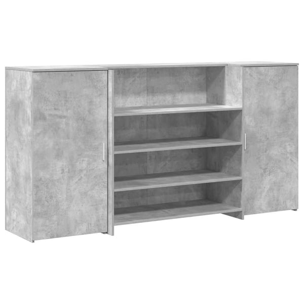 vidaXL receptionsskranke 200x50x103,5 cm konstrueret træ beton grå