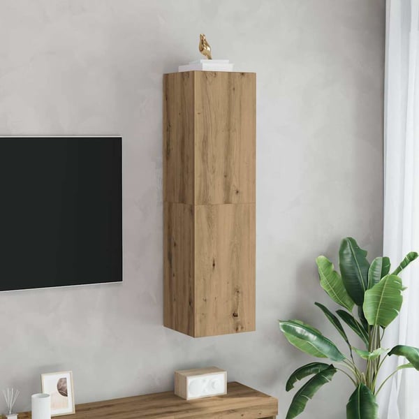 vidaXL TV-benk artisan eik 30,5x30x110 cm konstruert tre