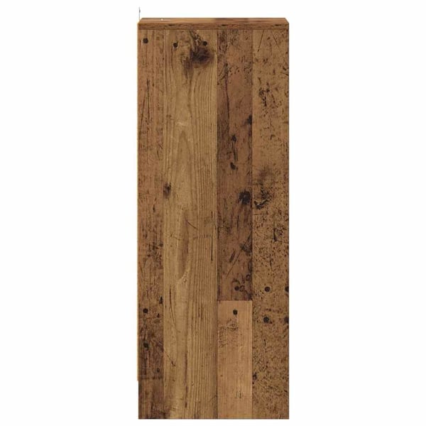 vidaXL Skoskap gammelt tre 32x35x92 cm konstruert tre