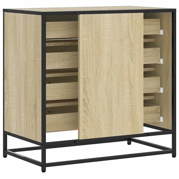 vidaXL skuffeskab 70x41x70 cm konstrueret træ sonoma-egetræsfarvet