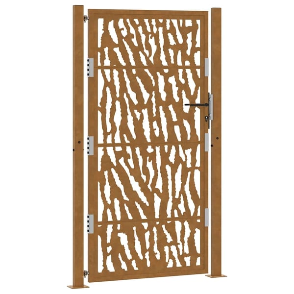 vidaXL Hageport 100x175 cm værbestandig stålspordesign