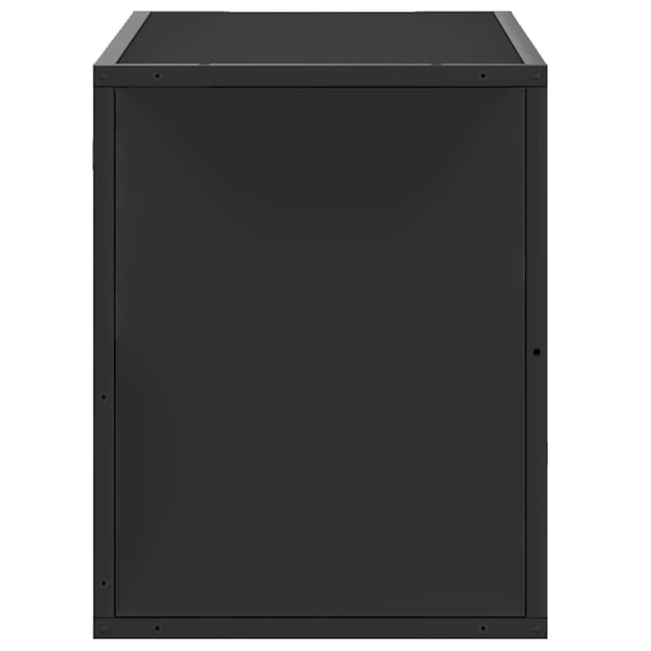vidaXL TV-benk svart 80x31x39,5 cm konstruert tre og metall