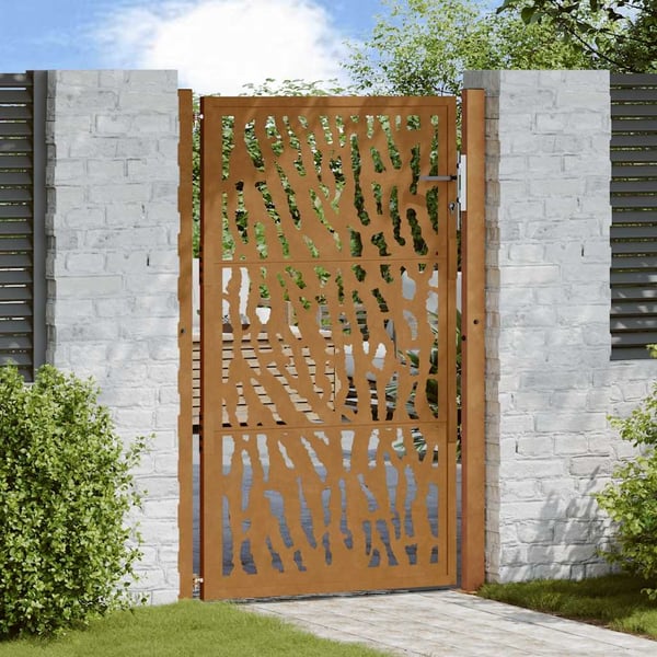 vidaXL Hageport 100x150 cm værbestandig stålspordesign