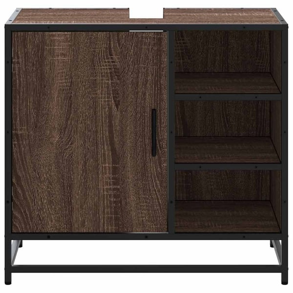 vidaXL Servantskap brun eik 65x33x60 cm konstruert tre