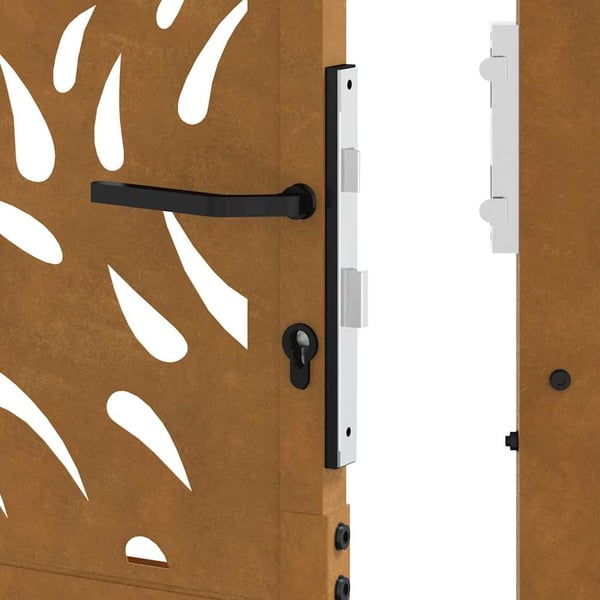 vidaXL Hageport 100x150 cm værbestandig stål flammedesign