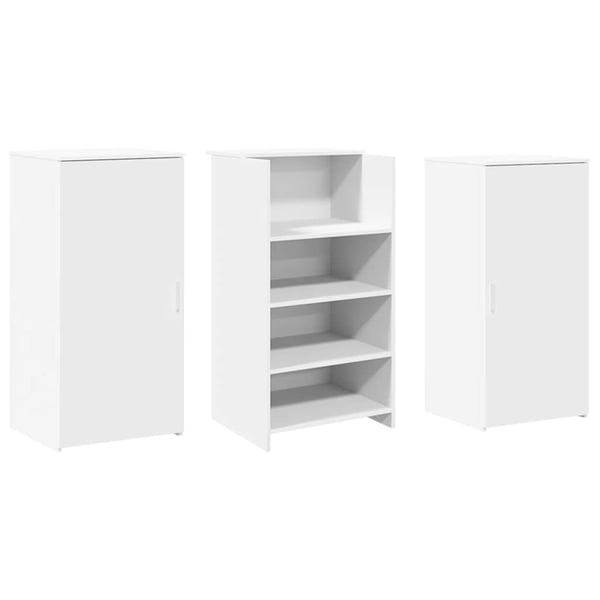 vidaXL receptionsskranke 155x50x103,5 cm konstrueret træ hvid