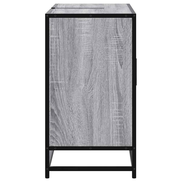 vidaXL Servantskap grå sonoma 80x33x60 cm konstruert tre