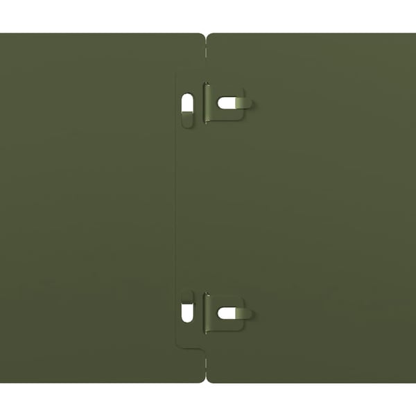 vidaXL Plenkanter 10 stk olivengrønn 15x103 cm kaldvalset stål