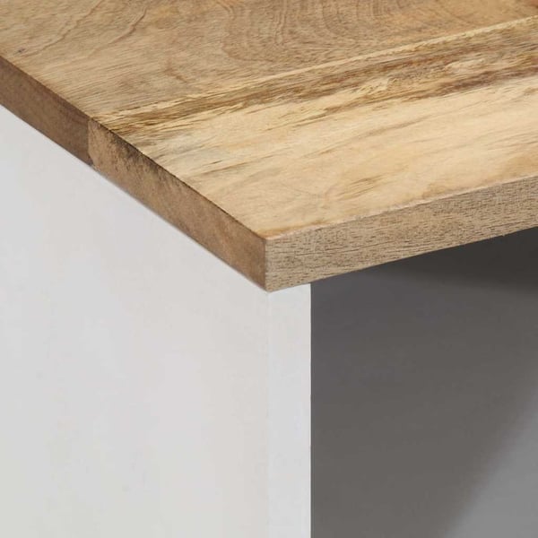 vidaXL TV-benk 80x31,5x46 cm heltre mango