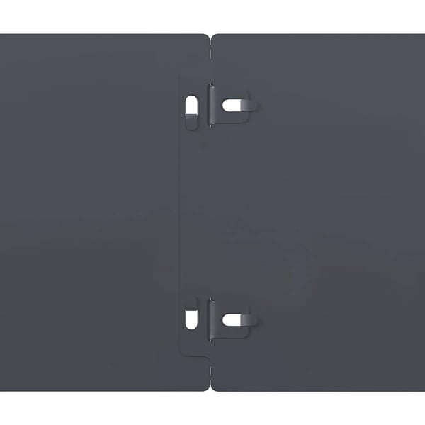 vidaXL Plenkanter 10 stk antrasitt 15x103 cm kaldvalset stål