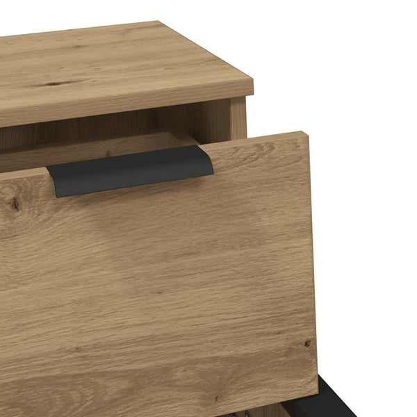 vidaXL Skjenk artisan eik 30x30x70 cm konstruert tre