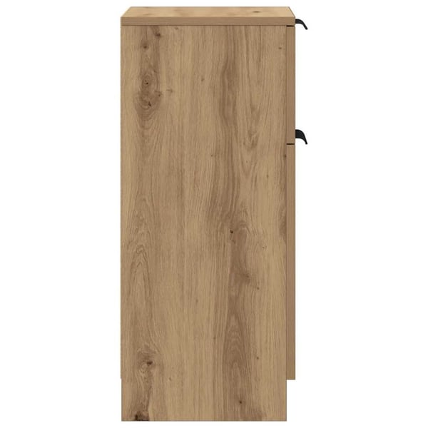 vidaXL Skjenk artisan eik 30x30x70 cm konstruert tre