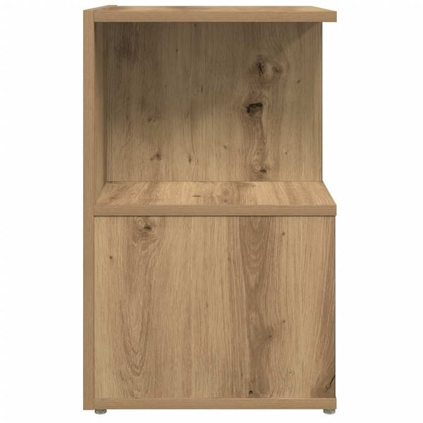 vidaXL sengeborde 35x35x55 cm konstrueret træ egetræsfarve