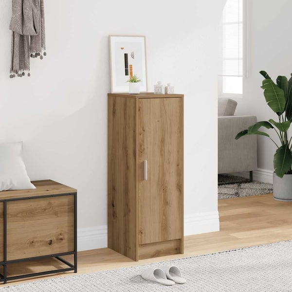 vidaXL Skoskap artisan eik 32x35x92 cm konstruert tre