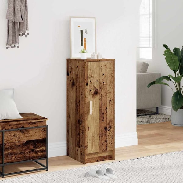vidaXL Skoskap artisan eik 32x35x92 cm konstruert tre
