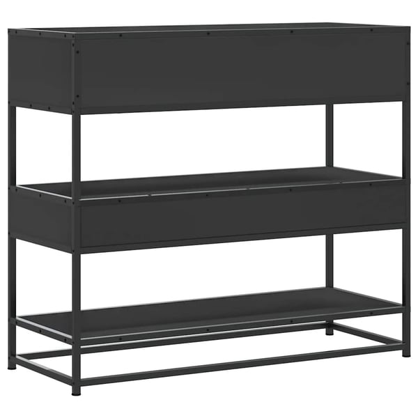 vidaXL Konsollbord svart 90x35x80 cm konstruert tre