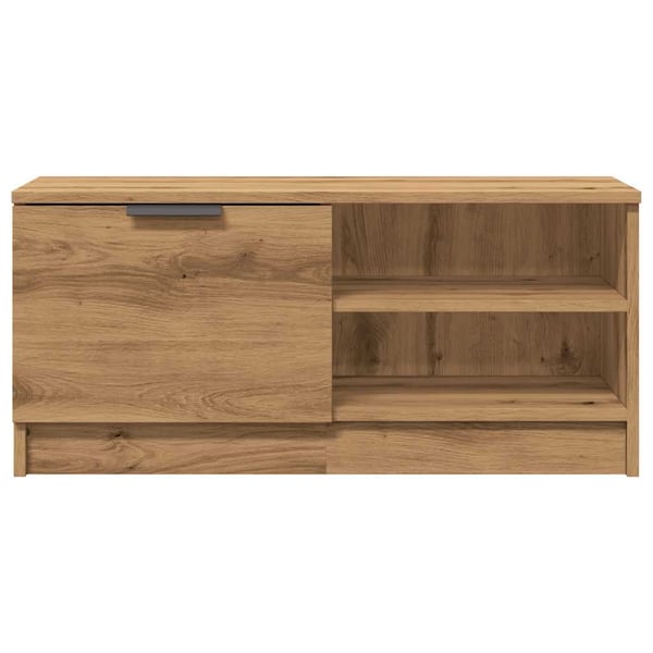 vidaXL TV-benk artisan eik 80x35x36,5 cm konstruert tre