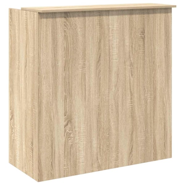 vidaXL Resepsjonsdisk Sonoma eik 100x50x103,5 cm konstruert tre