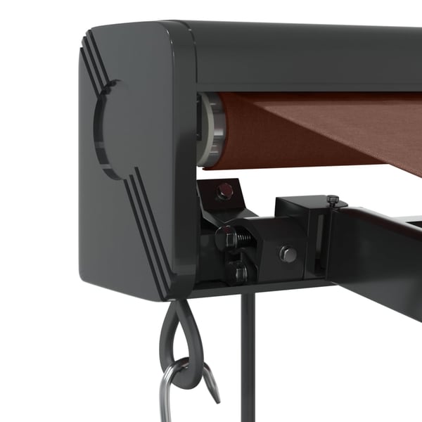 vidaXL Automatisk uttrekkbar markise brun 450x300 cm