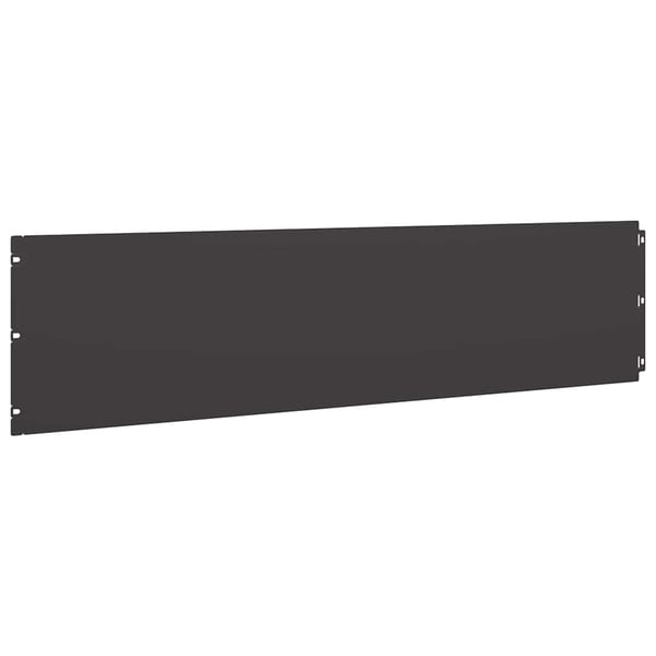vidaXL Plenkanter 20 stk svart 25x103 cm kaldvalset stål