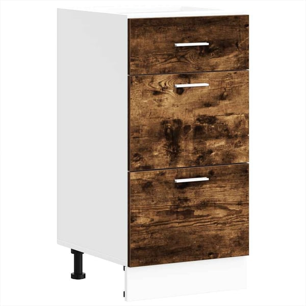 vidaXL Underskap "Lyon" røkt eik 40x46x81,5 cm konstruert tre