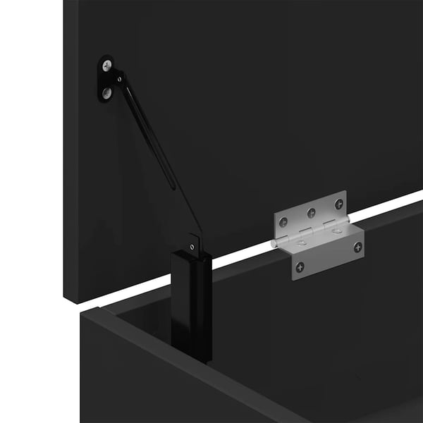 vidaXL Skobenk svart 102x30,5x45 cm konstruert tre