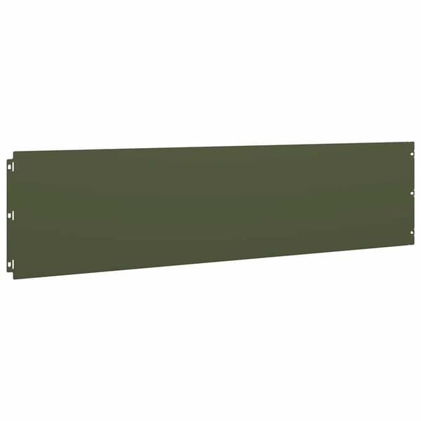 vidaXL Plenkanter 20 stk olivengrønn 25x103 cm kaldvalset stål