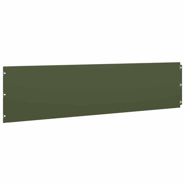 vidaXL Plenkanter 20 stk olivengrønn 25x103 cm kaldvalset stål