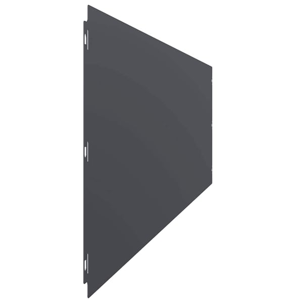 vidaXL Plenkanter 10 stk antrasitt 25x103 cm kaldvalset stål