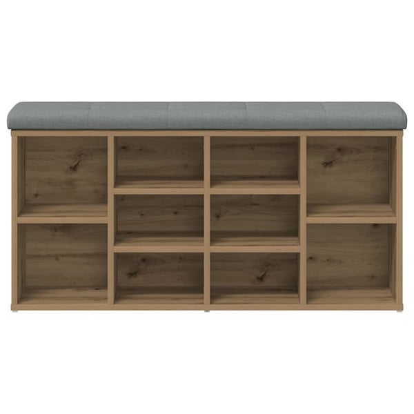 vidaXL skobænk 102x32x50 cm konstrueret træ kunsteg