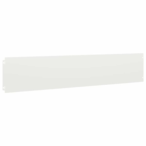 vidaXL Plenkanter 10 stk hvit 20x103 cm kaldvalset stål
