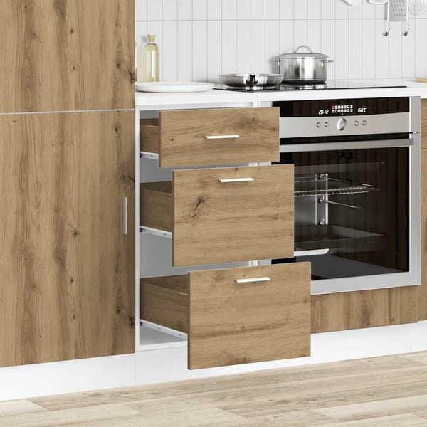 vidaXL Underskap "Lyon" artisan eik 40x46x81,5 cm konstruert tre