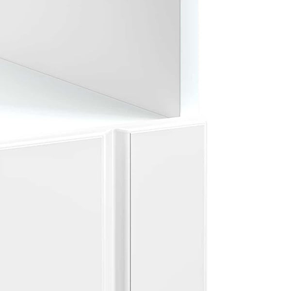 vidaXL Ugnsskåp Lucca högglans vit konstruerat trä