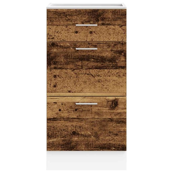 vidaXL Underskap "Lyon" gammelt tre 40x46x81,5 cm konstruert tre