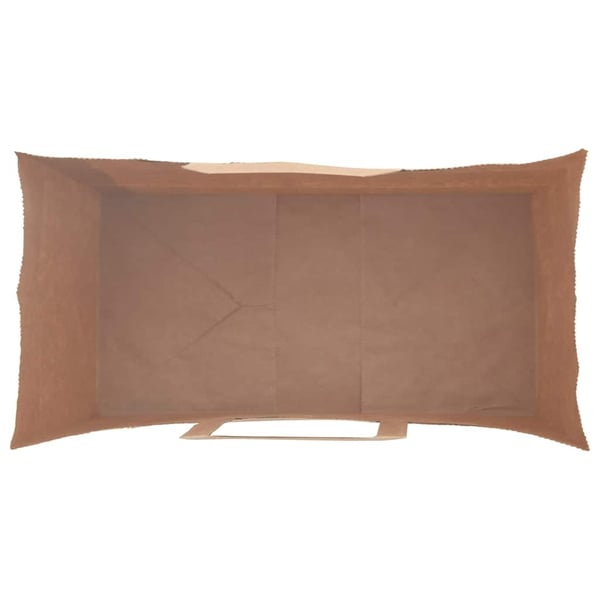 vidaXL Paperikassit 250 kpl kahvoilla musta 21x11x31 cm