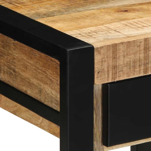 vidaXL Sidebord 40x40x50 cm grovt heltre mango