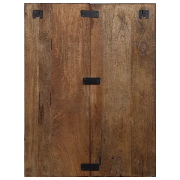 vidaXL Nattbord flerfarget 60x32x80 cm gjenvunnet heltre