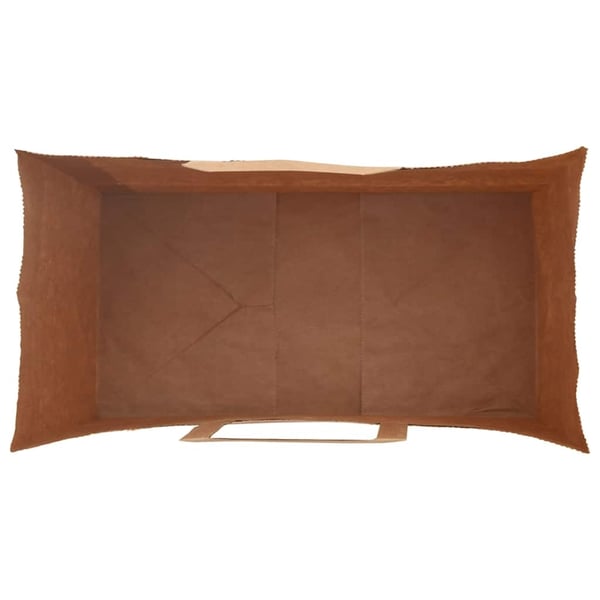 vidaXL Kraftpapperspåsar 50 st med handtag brun 32x17x25 cm