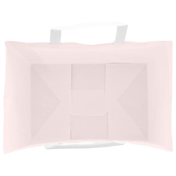 vidaXL Papirposer 250 stk med håndtak rosa 32x22x28 cm