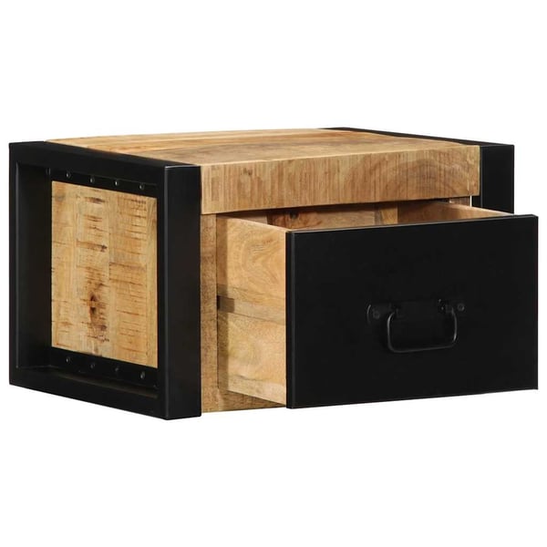 vidaXL Nattbord 40x35x25 cm grovt heltre mangotre