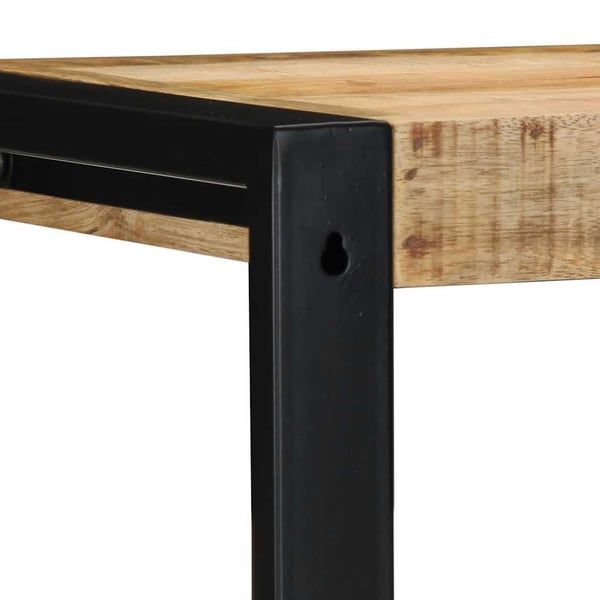 vidaXL Vegghylle 35x35x100 cm grovt heltre mangotre
