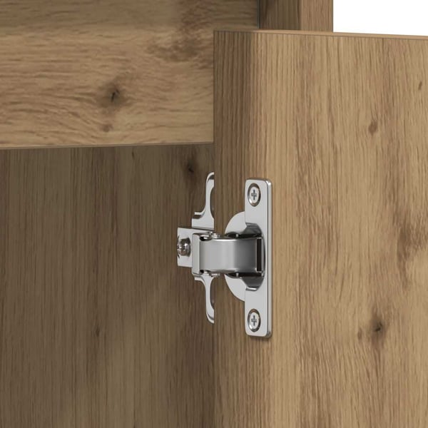 vidaXL Badeservantskap artisan eik 60x33x60 cm konstruert tre