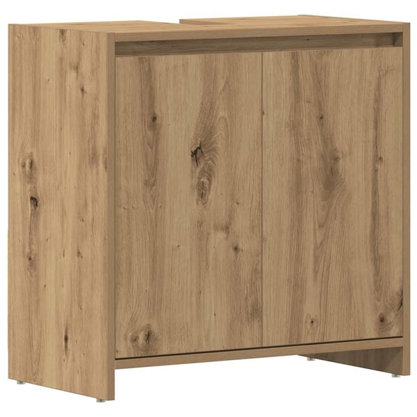 vidaXL Badeservantskap artisan eik 60x33x60 cm konstruert tre